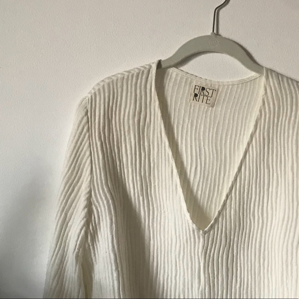 First Rite Clothing Cotton-linen top